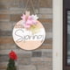 thumbnail image 5 of Letrero colgante de madera de Hello Spring, letrero de bienvenida, decoración de porche, letrero rústico para puerta delantera, colgador de puerta de, 5 of 7