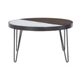 thumbnail image 6 of Powell Calvert Round Mid-Century Coffee Table with Hairpin Legs, Walnut, 6 of 18
