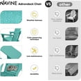 thumbnail image 5 of Set of 4 HDPE Folding Adirondack Chairs with Cup Holders, Weather Resistant Patio Chairs for Porches, Patios, Poolsides and Decks, 5 of 8