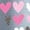 CHAMBRAY BLUE, variant on Instant Message - Heart Filled Heart - Youth Girls Boxy T-Shirt