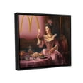 thumbnail image 3 of Stupell Industries Funny Classic Burger Meal Food & Beverage Painting Black Floater Framed Art Print Wall Art, 21 x 17, 3 of 9