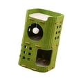 thumbnail image 4 of Cama cueva para gatos con bola colgante, juguete resistente a arañazos, nido, mueble para esconderse, casa para gatos de varias capas para que duerman Doble capa verde, 4 of 8