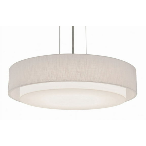 SAP1614LAJUDSN-LW AFX Sanibel - 16 Inch LED Flush Mount-Satin Nickel Finish-White Shade Color