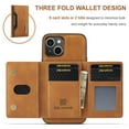 thumbnail image 2 of For Iphone 15 Dg.Ming M2 Series 3-Fold Card Bag Wallet Leather Phone,iPhone 15 Pro Max, 2 of 7