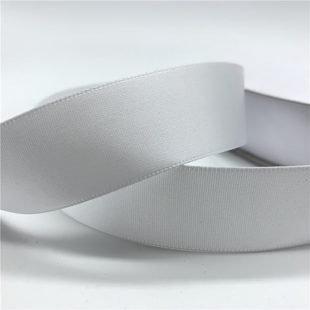 Cinta de satén de seda hecha a mano, tela de poliéster para decoración de boda y Navidad, 6/10/15/20/25/38/50mm, 5 yardas por lote