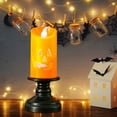 thumbnail image 4 of Halloween Pumpkin Candle Light,Halloween Orange Flameless Candle Lights,LED Lamps Festival Decor Light for Halloween Party,Halloween flameless candles light for Party Table Home Spooky Decor, 4 of 5