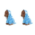 thumbnail image 4 of Shengyu Imperméable en Cuir PU pour Animaux de Compagnie Imperméable à Capuche Réfléchissant Coupe-Vent Vêtements pour Animaux Bleu TG 2Ensemble, 4 of 6