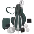 thumbnail image 3 of 8 piezas Bbq Grill Set de herramientas. Tenedor de acero inoxidable extra grueso, espátula, pinzas y cepillo de limpieza-Accesorios completos de parrilla estilo golf con calor largo-re Feliz Sencillez, 3 of 5