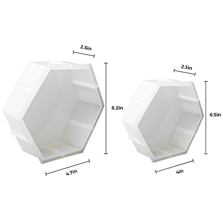 LET'S RESIN Large Silicone Molds for Resin, Hexagon Ghana