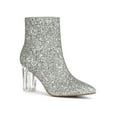 thumbnail image 1 of Unique Bargains Bottines à Paillettes à Talon Bloc Transparent pour Femmes, 1 of 8