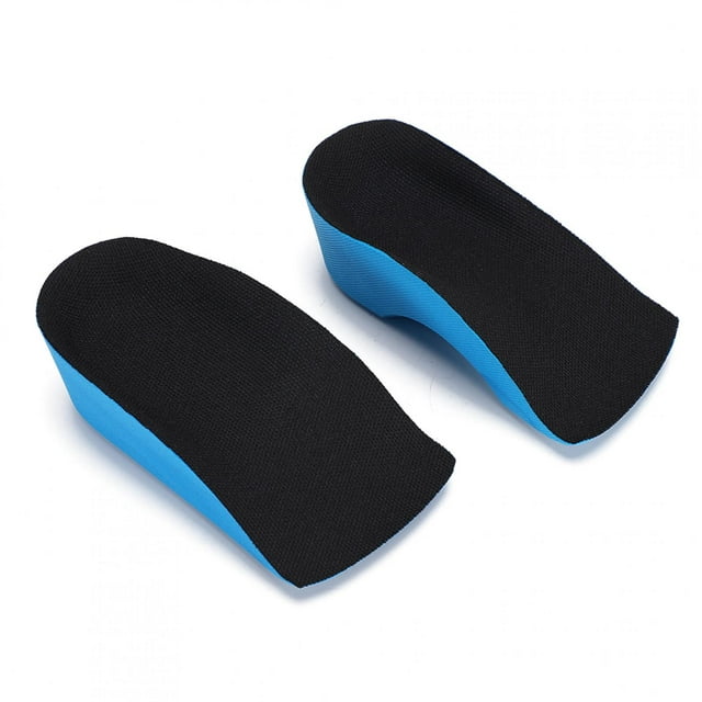 Almohadilla de plantilla de medio talón, 1 par de plantillas de PU de 2-4 cm para aumentar la altura del cojín del pie Funcionalidad de alta precisión