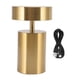 thumbnail image 1 of LED Table Lamp 3 Levels Electroplating USB Charging LED Night Light Desktop Decoration Table Lamp for Bar Hotel Restaurant Gold, 1 of 5