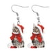 thumbnail image 4 of Pendientes para mujer,Adorables aretes navideños con tema de gato colgantes,Lindos aretes navideños con dijes colgantes Joyería para mascotas,Regalo para mujer Favores de fiesta Decoración, 4 of 8