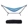 jingyuKJ Double Hammock With Space Saving Steel Stand Includes Carrying Case Colorful