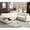 Beige, variant on Practical and Stylish - U-shaped sectional sofa with big storage for a modern home