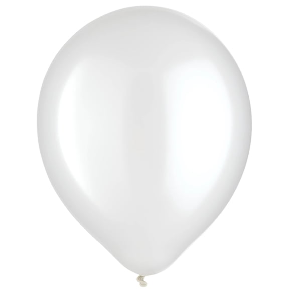 Amscan White Pearl 12-in Latex Balloons, 72-pk