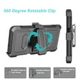 thumbnail image 4 of Takfox Case For Samsung Galaxy A13 5G,Shockproof Heavy Duty Rugged Locking Swivel Holster Belt Clip Kickstand Full Body Hard Shell Phone Cover Case,Black, 4 of 7