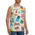 thumbnail image 2 of Daiia Playing Video Games Printed Men's Tank Tops,Casual Soft Sleeveless Gym Muscle Shirts Bodybuilding Tee-Large, 2 of 8