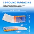 thumbnail image 2 of BOROLA 15-Darts Curved Magazine, Replacement Banana Curved Quick Reload Clip Compatible for Nerf Elite darts Toy Guns (Transparent, 3Pcs), 2 of 6