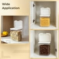 thumbnail image 6 of Airtight Brown Sugar Keeper, 2 l / 67.6 fl oz Pop-Up Lid Food Storage Container, Transparent Plastic Organizer for Rice, Flour, Grains, Cereal, Snacks, Kitchen Pantry, 6 of 6