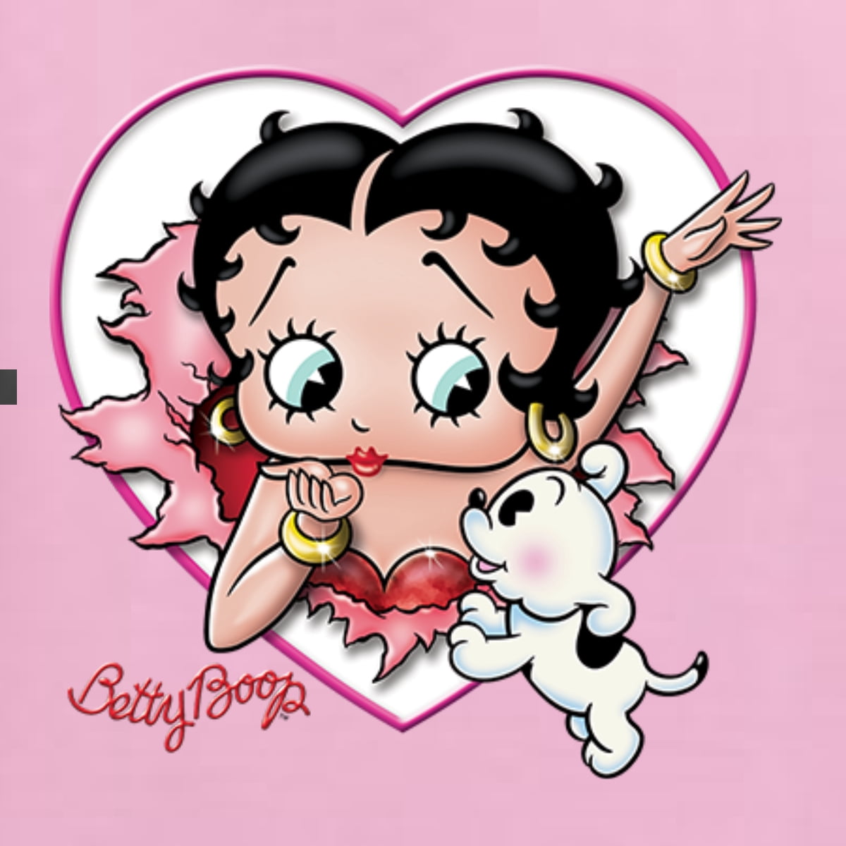 Sweat Femme Tendance Sweat à Capuche Betty Boop Señorita Hearts - Licence Officielle Vêtement Pop Culture
