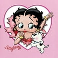 thumbnail image 5 of Wild Bobby, Betty Boop Heart Blowing Kiss Dog Betty Boop Unisex Hoodie Sweatshirt, Light Pink, X-Large, 5 of 5
