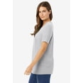 thumbnail image 3 of Woman Within Plus Size Perfect Short-Sleeve Scoopneck Tee, 3 of 6
