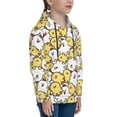 thumbnail image 3 of Kdxio Cartoon Chicken Pattern Boys Athletic Unisex Boys Girls Hoodie with Pocket Sweatshirts-Small, 3 of 6