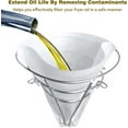 thumbnail image 4 of 40 Pack 10cm Deep Fryer Oil Filters, Best Non Woven Cooking Oil Strainer, Premium Maple Syrup Filter Set, Cones Commercial Filter for Restaurants, Kitchen, Cafes, Food Trucks, Hotels, 4 of 6