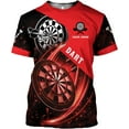thumbnail image 5 of Personalized Dart Shirts Men Women 3D Polo Custom Name Team Jersey Funny Dartboard Shirt S-5XL Gifts (Pink, L), 5 of 9