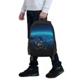 thumbnail image 3 of Lafuoo Planet Earth Pattern Large Capacity Backpack, Durable Adjustable Straps Campus, Travel, Work Computer Backpack, Unisex-One Size, 3 of 7