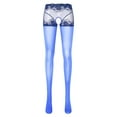 thumbnail image 1 of Collants Transparents Aguichant Brillants pour Femmes Collants Extensibles Lingerie Bas Confortables à Porter à la Mode, 1 of 9