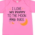 thumbnail image 4 of Inktastic I Love My Poppy to the Moon and Back Boys or Girls Baby Bodysuit, 4 of 5
