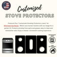 thumbnail image 2 of Premium Plus Stove Protectors for Whirlpool Gas Range Model WEG750H0HB, Custom Cut, Easy to Clean Stove Liner, Made in the USA., 2 of 8