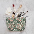 thumbnail image 5 of Lsque Palm Trees and Tropical Pattern Makeup Bag For Women - Corduroy Cosmetic Bags Aesthetic Design Ladies Tote Bag,Women's Pencil Case with Zipper, 5 of 6