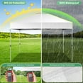 thumbnail image 6 of Hoteel Canopy 10x10 Pop Up Canopy Tent 1-Button Push Easy up Outdoor Canopy Instant Portable Commercial Shelter Waterproof UPF50+ Gazebo with Reflective Strip, Air Vent & 4 Sandbags, White, 6 of 7