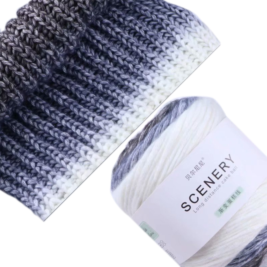 Cotton/Acrylic Ombre Yarn Cake Gradient Cake Yarn. CA329