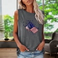 thumbnail image 2 of OAVQHLG3B Summer Tops for Women 4th of July Outfits for Women Patriotic ShirtsWomen's Fashion Round Neck Independence Day Printing Sleeveless Tops, 2 of 4