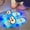 Blue, variant on Womens Slides Cartoon LED EVA Slide Slippers Open Toe Light Up Shower Slides Home Bathroom Poolside Beach Travel Daily Casual Footwear