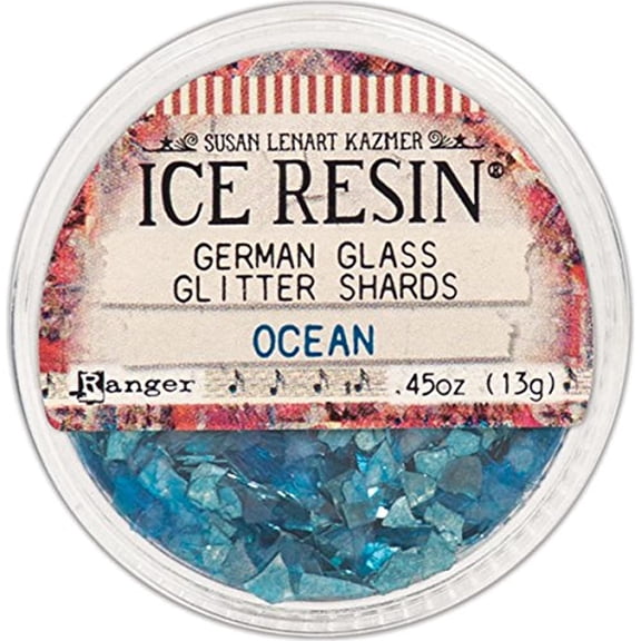 Ranger IRE56508 Ice Resin Glass Glitter Shards - Ocean