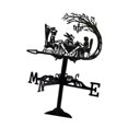 thumbnail image 3 of Veleta pequeña, adorno de escritorio compacto, decoración de jardín, decorativa, obra de arte, indicador de dirección del viento, veleta para patio Estilo A, 3 of 8