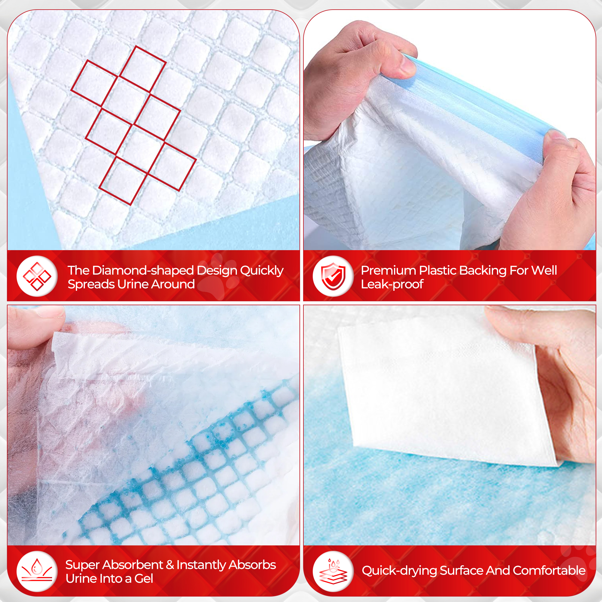 Tolobeve Puppy Pads, Large 22" x 22", 100 Count photo 8