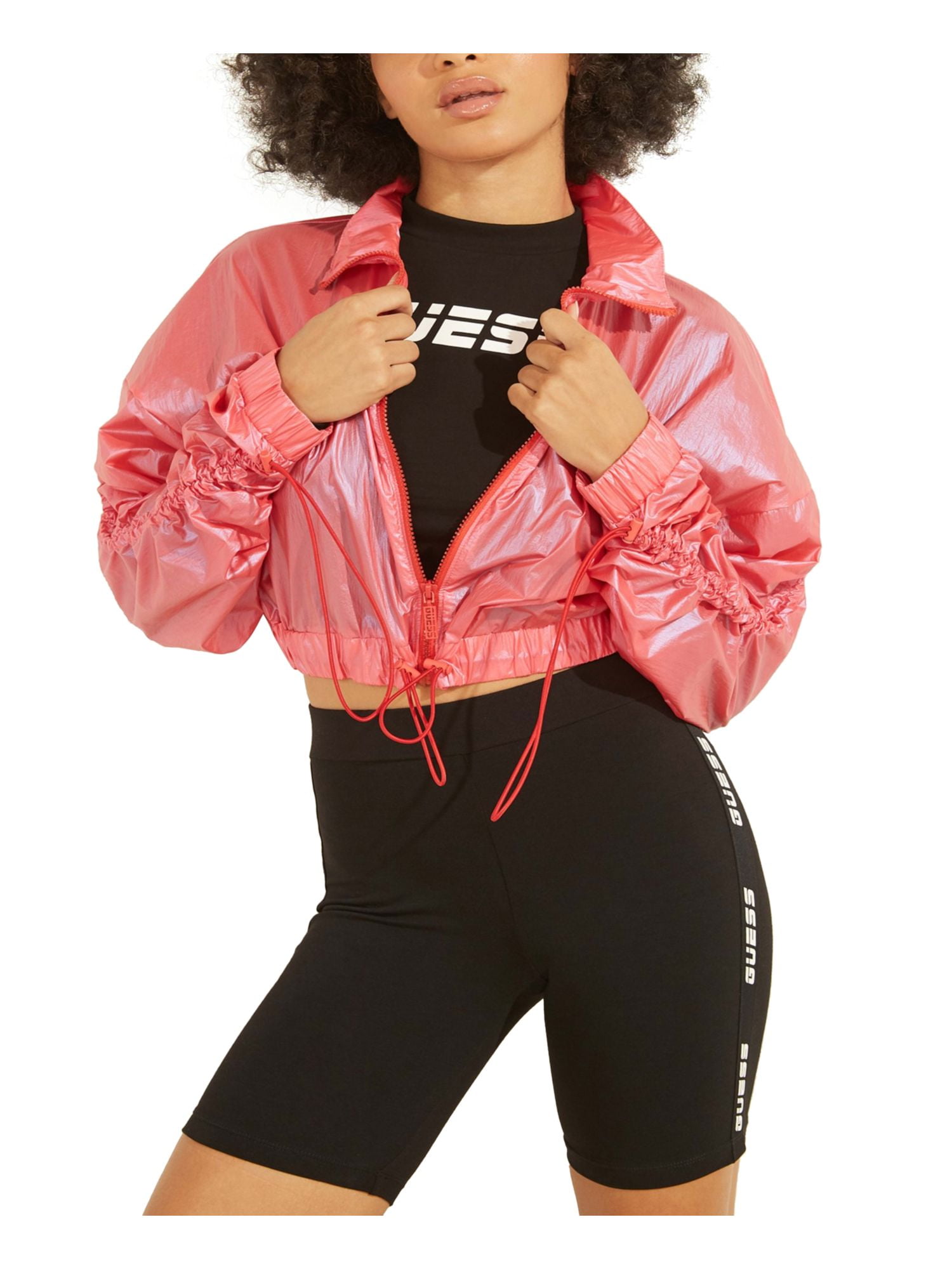 GUESS Womens Red Iridescent Sheen 