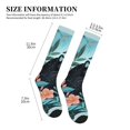 thumbnail image 5 of Bixox Black Panther Floral Illustration Print Compression Socks,Compression Socks Women & Men Circulation for Medical,Running,Athletic, 5 of 7
