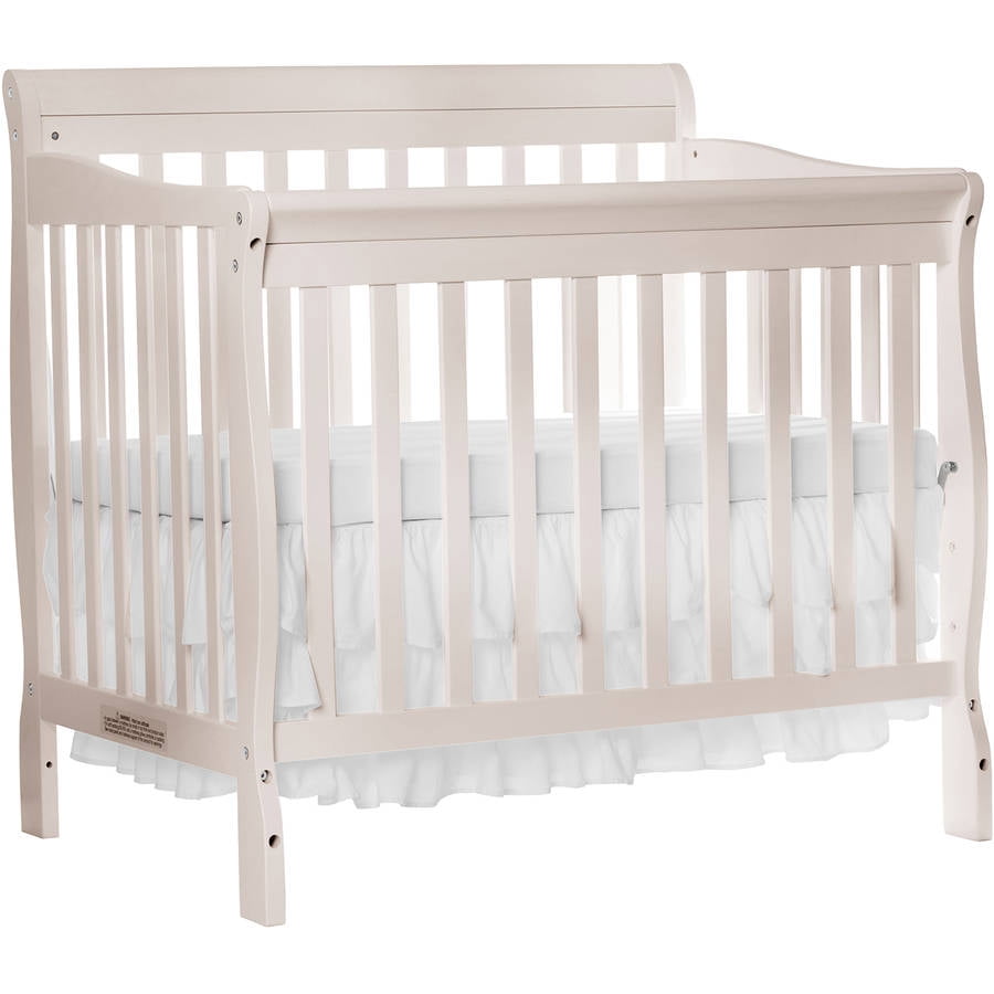 Dream On Me Aden 4in1 Convertible Mini Crib, French White Walmart