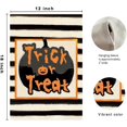 thumbnail image 6 of Trick or Treat Halloween Garden Flag 12x18 Inch Burlap Double Sided Pumpkin Striped Outdoor Halloween Decorations Holiday Yard Flag for Outside 14-12, 6 of 6