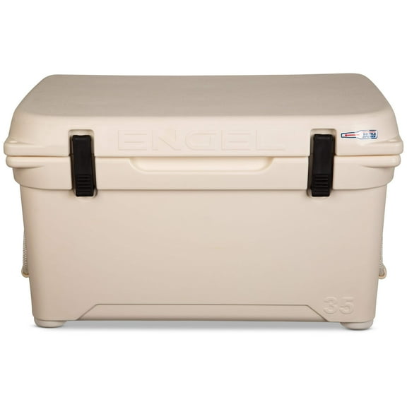 Engel ENG35 35 Qt High Performance Cooler & Ice Chest - 36 Cans, Coastal White