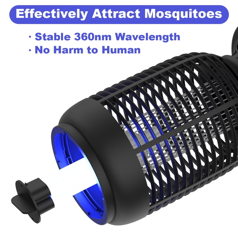 Active Mind Ltd 4000V Bug Zapper Indoor Outdoor Electric, Waterproof Mosquito Zapper with 15W Light, Fly Traps for Backyard Patio & Home, Insect Killer Lantern, Round