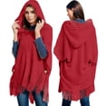 thumbnail image 1 of Womens Scarf With Sleeves And Hat Shawls Winter Warm Long Large Ethnic Style Scarves, 1 of 6