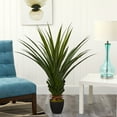 thumbnail image 4 of Nearly Natural 4' Spiked Agave Polyester Artificial Plant, Green, 4 of 9